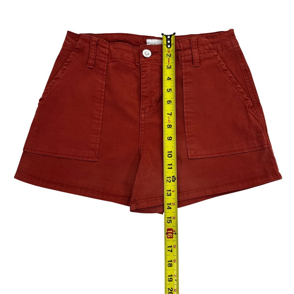 HUDSON High Rise Rust Red Utility Short Size 27 - Picture 3 of 5